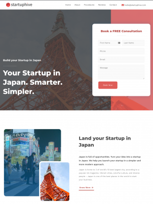 Startup Hive Japan Website